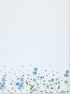 Box Stat Blue Flowers BLUE FLOWERS （Letter-Perfect Stationery） [ Inc Peter Pauper Press ]