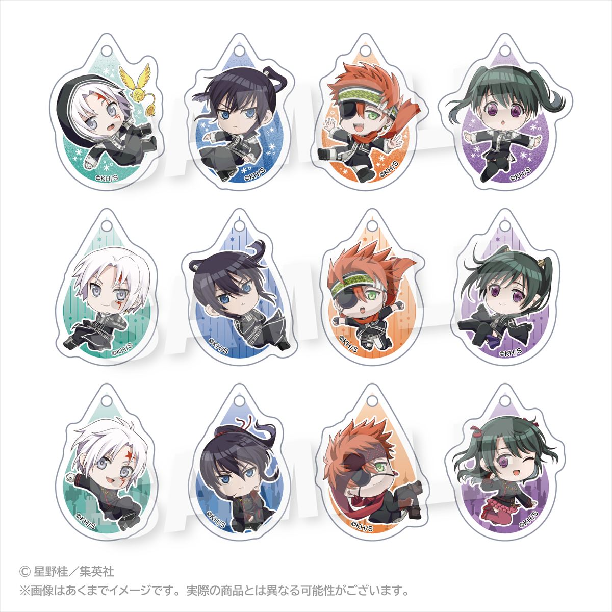 D．Gray-man トレーディングアクリルチャーム どろっぷver．