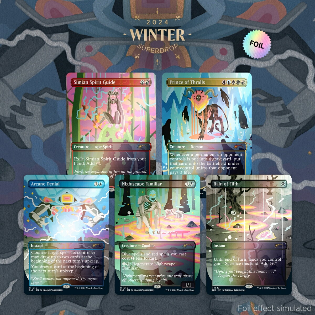 マジック：ザ・ギャザリング Secret Lair Winter Superdrop 2024 Prismatic Nightmares Foil Edition 【クレジットカード決済限定】