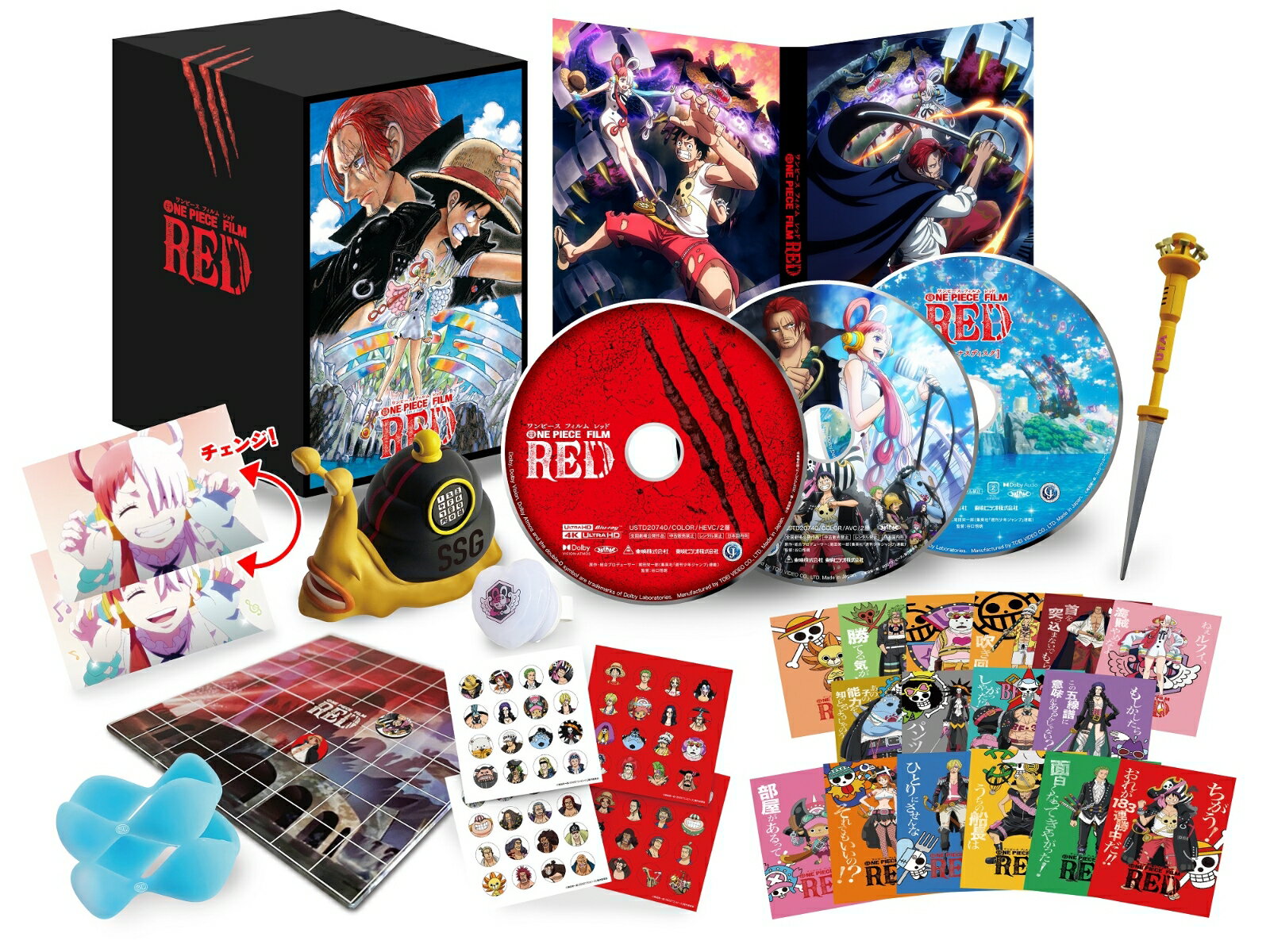 【先着特典】ONE PIECE FILM RED デラックス リミテッド エディション (初回生産限定)【4K ULTRA HD】(”ウタ”クリアカード) 尾田栄一郎