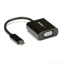 USB-C - VGA変換アダプタ USB Type-C(オス)- アナログRGB/D-Sub15ピン(メス)ビデオコンバータ 1920 x 1200/ 1080pに対応
