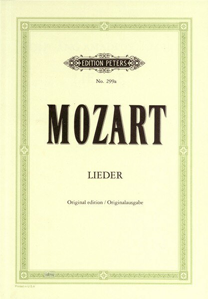 【輸入楽譜】モーツァルト, Wolfgang Amadeus: 歌曲選集(高声用)(独語)/Friedlaender編