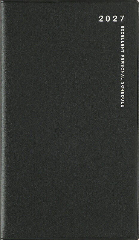 2027年　手帳　1月始まり　No.261　リベルデュオ 1　　[ミッドナイト・ブラック]高橋書店　手帳判　　マンスリー