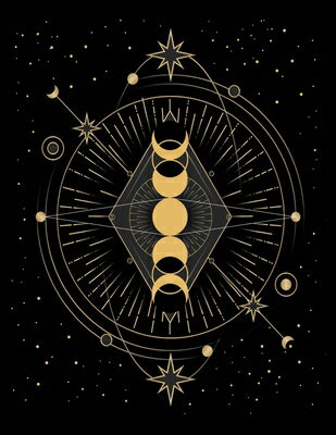 Black Notebook: Black Paper Moon Phase Galaxy Blank Notebook Pad for Drawing, Doodling or Sketching BLACK NOTEBK [ All Black Paper Notebooks ]