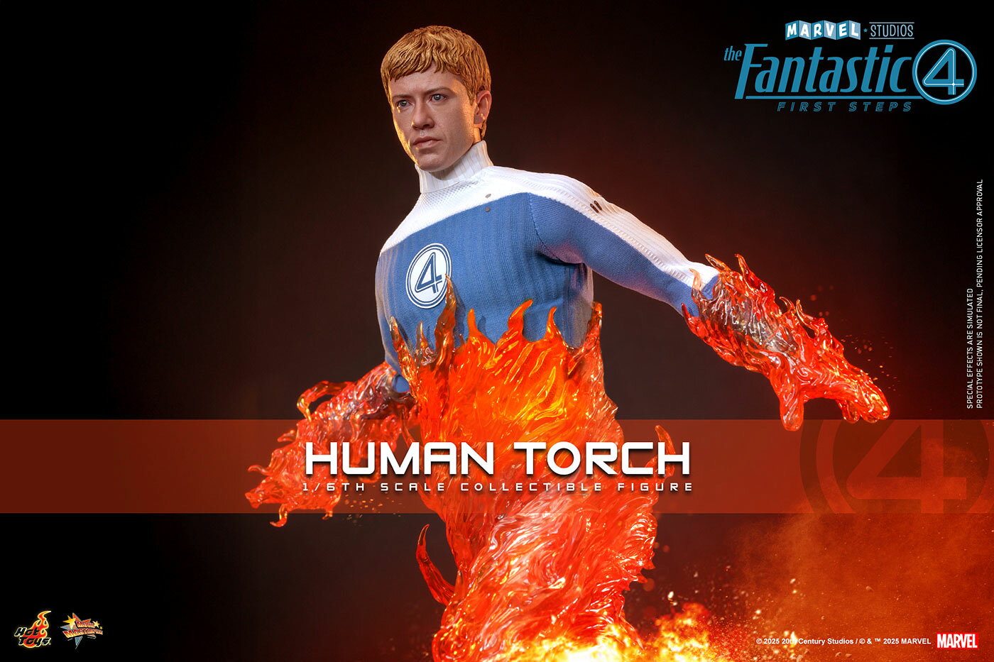 【ムービー・マスターピース】 『ファンタスティック4：ファースト・ステップ』 1/6スケールフィギュア ヒューマン・トーチ (可動式フィギュア)