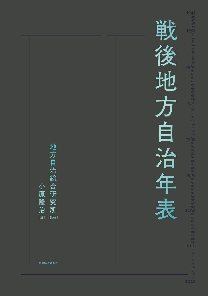 戦後地方自治年表の表紙