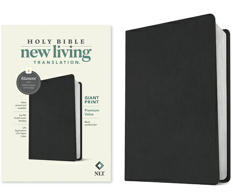 NLT Giant Print Premium Value Bible, Filament Enabled (Leatherlike, Black) NLT GP PREMIUM VALUE BIBLE FIL 