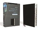 Niv, Thinline Reference Bible (Deep Study at a Portable Size), Large Print, Bonded Leather, Black, R NIV THINLINE REF BIBLE LP EURO 
