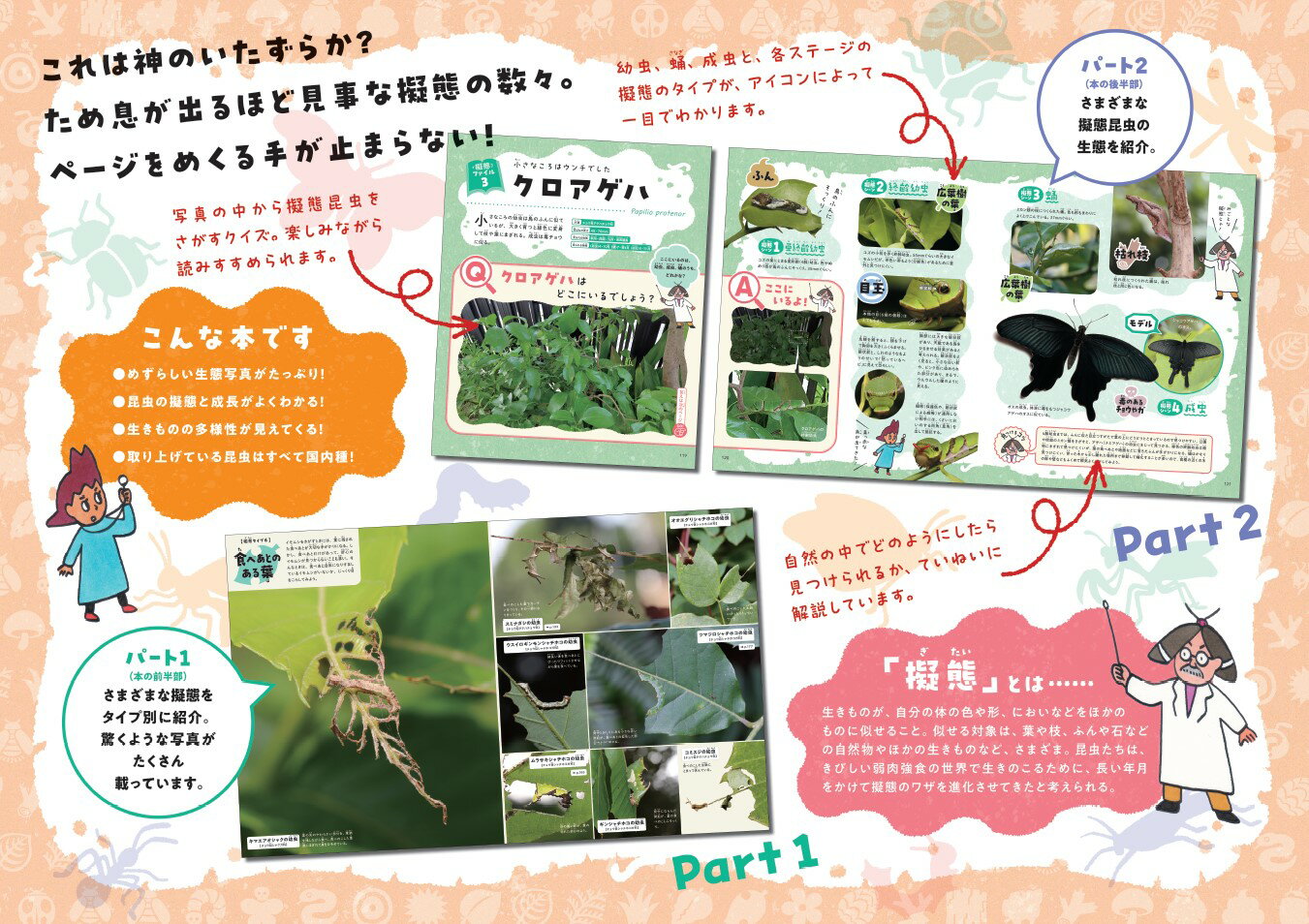 似せかたイロイロ! 昆虫擬態図鑑 (単行本 3...の紹介画像2