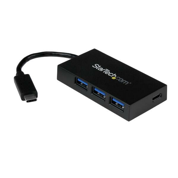 USB-C接続4ポートUSB 3.0ハブ USB-C - 1x USB-C／ 3x USB-A USB 3.1 Gen 1対応 Type-Cコネクタ使用