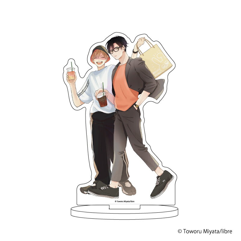 キャラアクリルフィギュア「君に注ぐ100dB」19/唄川 孝宏&花巻 奏多(描き下ろしイラスト)【グッズ】