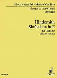 【輸入楽譜】ヒンデミット, Paul: オーケストラのためのシンフォニエッタ ホ調: スタディ・スコア