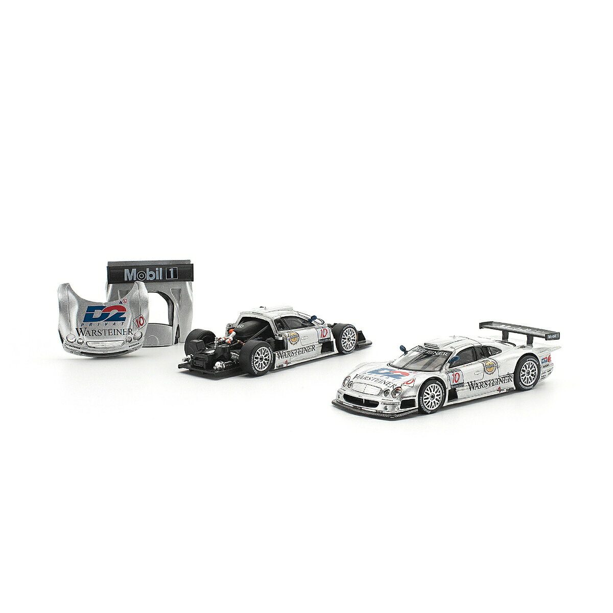 POP RACE 1/64 メルセデス・ベンツ AMG CLK GTR FIA GT選手権 1997 【PR640509】 (ミニカー)