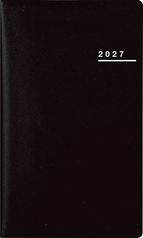 2027年　手帳　1月始まり　No.271　リベルプラス 1　　[ミッドナイト・ブラック]高橋書店　手帳判　　マンスリー