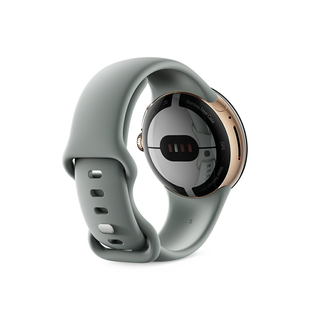 Google Pixel Watch Champagne Gold ステンレス ケース / Hazel アクティブ バンド（Wifi） - Image 3