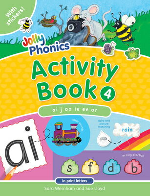 JOLLY PHONICS ACTIVITY BOOK 4 IN PRINT