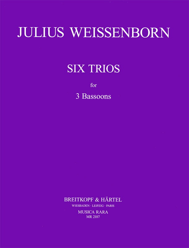 【輸入楽譜】ヴァイゼンボーン(ワイセンボーン), Julius: 6つの三重奏曲