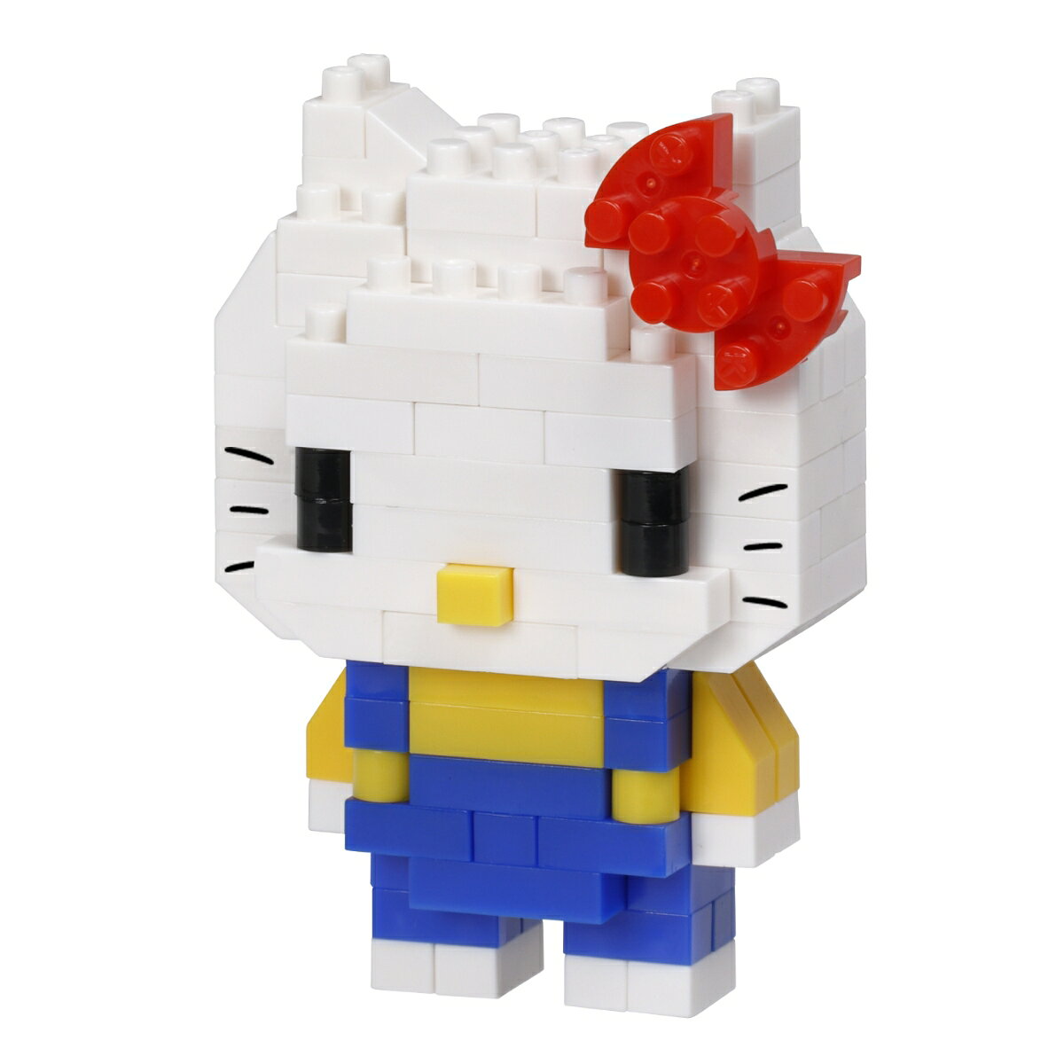 サンリオキャラクターズから大人気の「ハローキティ」が新登場！！■2023年サンリオキャラクター大賞第5位！■青いオーバーオールに赤いリボンのスタンダードなキティ。ひげは印刷で表現。■「NBCC_178 マイメロディ」「NBCC_179 クロミ」「NBCC_180 シナモロール」「NBCC_181 ポチャッコ」「NBCC_182 ポムポムプリン」が同時発売。■難易度：2　ピース数：140
(C)2023 SANRIO CO., LTD. APPR. NO. L644925【対象年齢】：12歳以上【商品サイズ (cm)】(幅×高さ×奥行）：4×6×3
