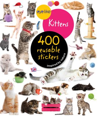 These EyeLike sticker books contain more than 400 durable, reusable full-color photograph stickers featuring a variety of adorable kittens and puppies. Kids can used them to decorate journals, binders, laptops, and phone cases. Consumable.