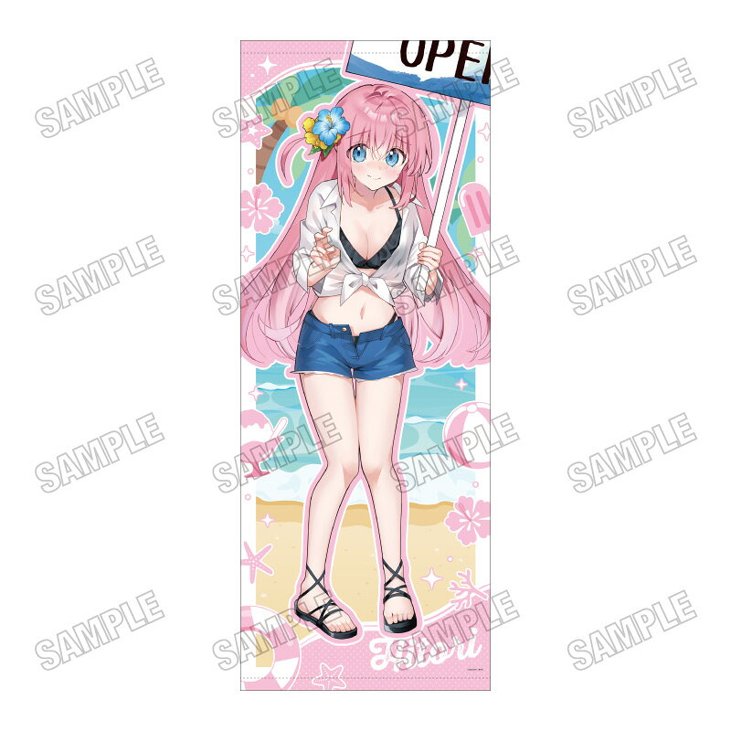 「ぼっち・ざ・ろっく！」から描き下ろし特大タペストリー【海の家ver．】1後藤ひとりが登場！【対象年齢】：15歳以上【商品サイズ (cm)】(幅×高さ）：70×175