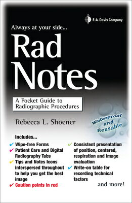 Part of the FA Davis Notes Series this quick reference pocket guide is designed for the Radiologist, both student and in practice. Like all the Notes, it will feature the same pocket size, spiral bound tabbed format and write on/wipe off, waterproof pages.