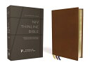 Niv, Thinline Bible, Premium Goatskin Leather, Brown, Premier Collection, Black Letter, Art Gilded E NIV BIBLE CLOTH OVER [ Zondervan ]