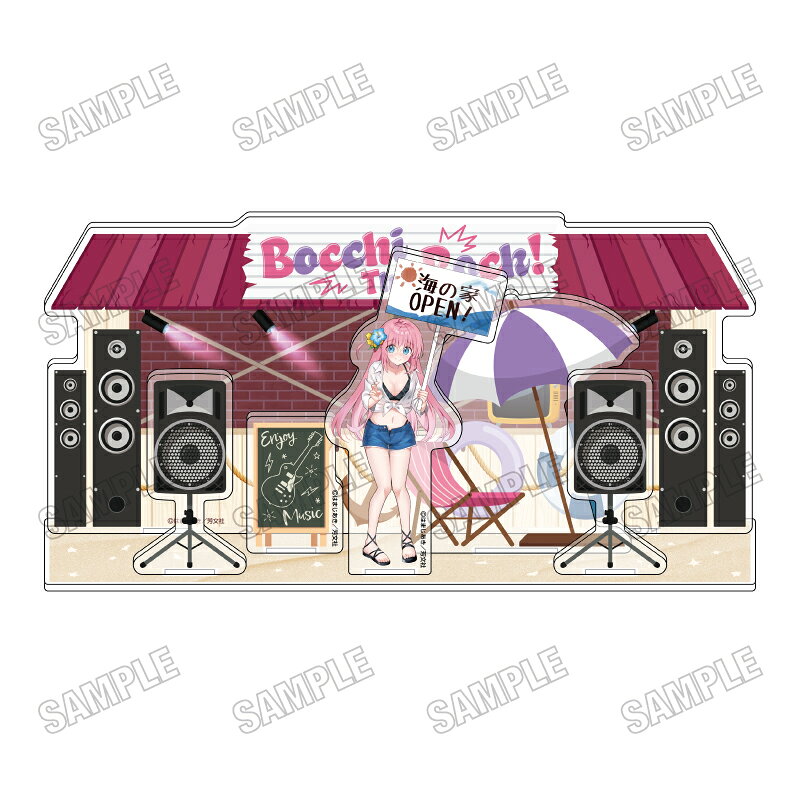 「ぼっち・ざ・ろっく！」から描き下ろしアクリルジオラマ【海の家ver．】が登場！【対象年齢】：15歳以上【商品サイズ (cm)】(幅×高さ×奥行）：10.1×21.6×4