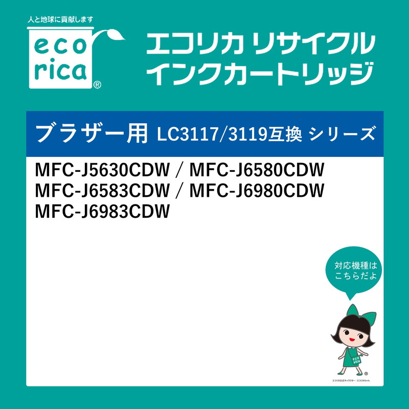 エコリカ ブラザー LC3117BK対応リサイ...の紹介画像2