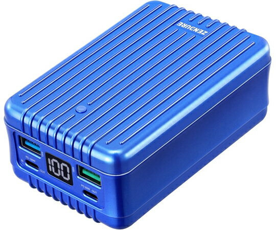 ���Х���Хåƥ꡼/ZENDURE��SuperTank Polymer �֥롼 26800mAh USB-PD 100W���Ų�ǽ/4�ݡ���Ʊ������/PD�б���PC���Ų�ǽ
