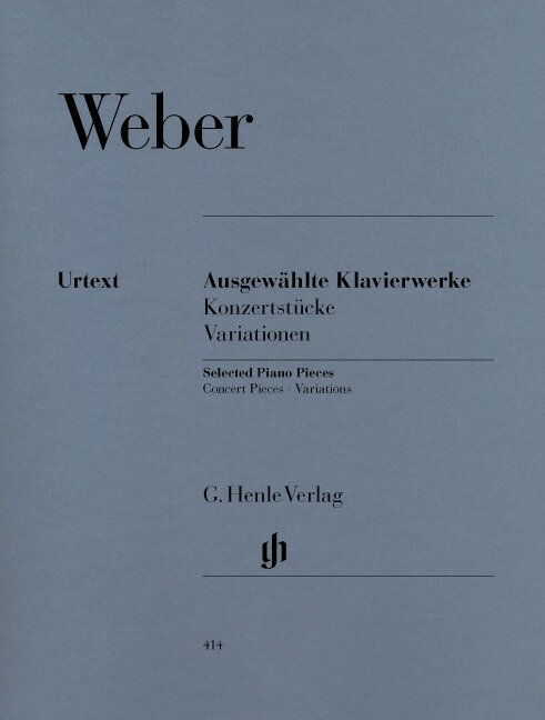【輸入楽譜】ウェーバー, Carl Maria von: ピアノ作品選集/原典版/Gerlach & Viertel編/Kraus運指