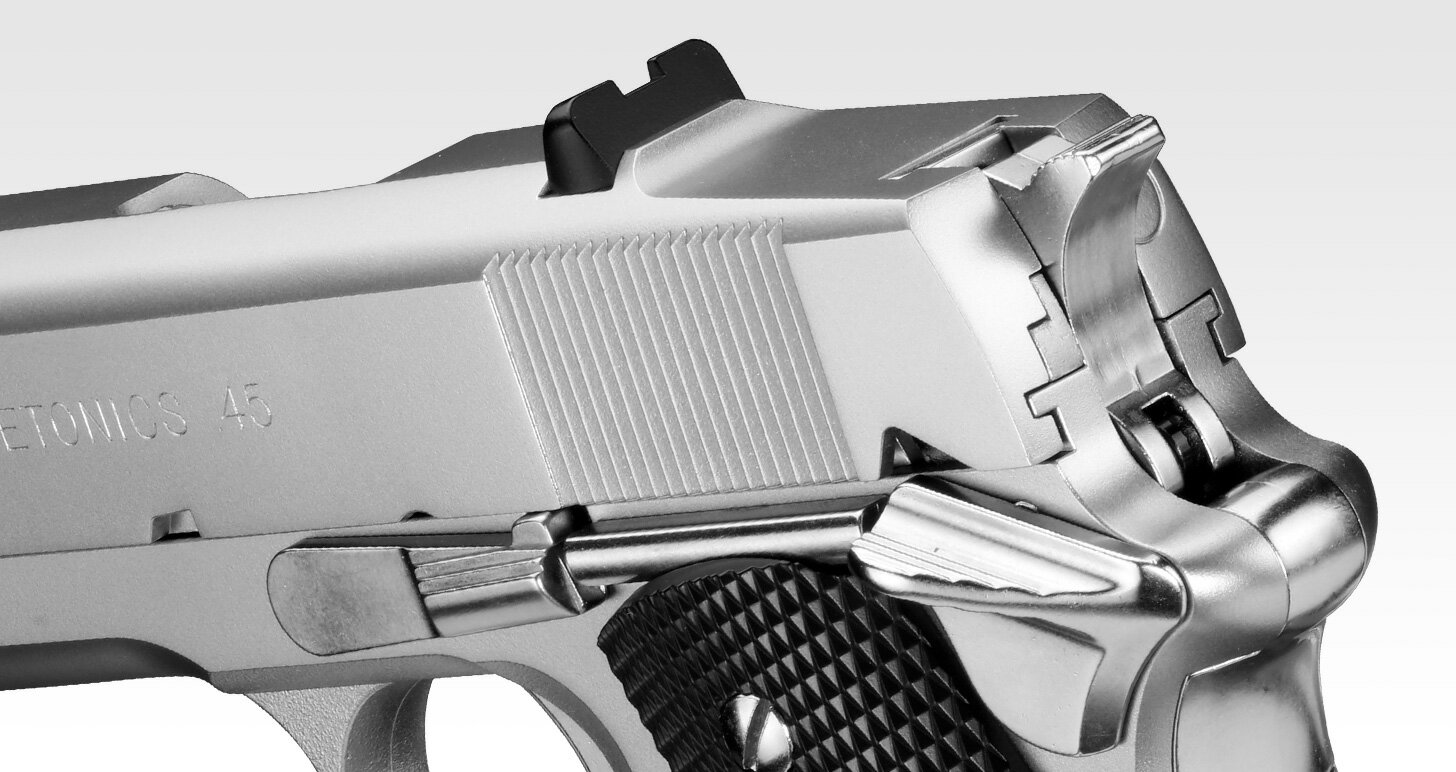 ガスブローバック（18才以上）デトニクス.45 ステンレス (トイガン ガスガン)