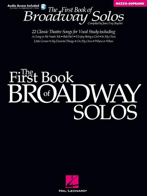 First Book of Broadway Solos for Mezzo Soprano and Alto Vocal Collection with Piano Accompaniment Br FBO BROADWAY SOLOS FOR MEZZO S 