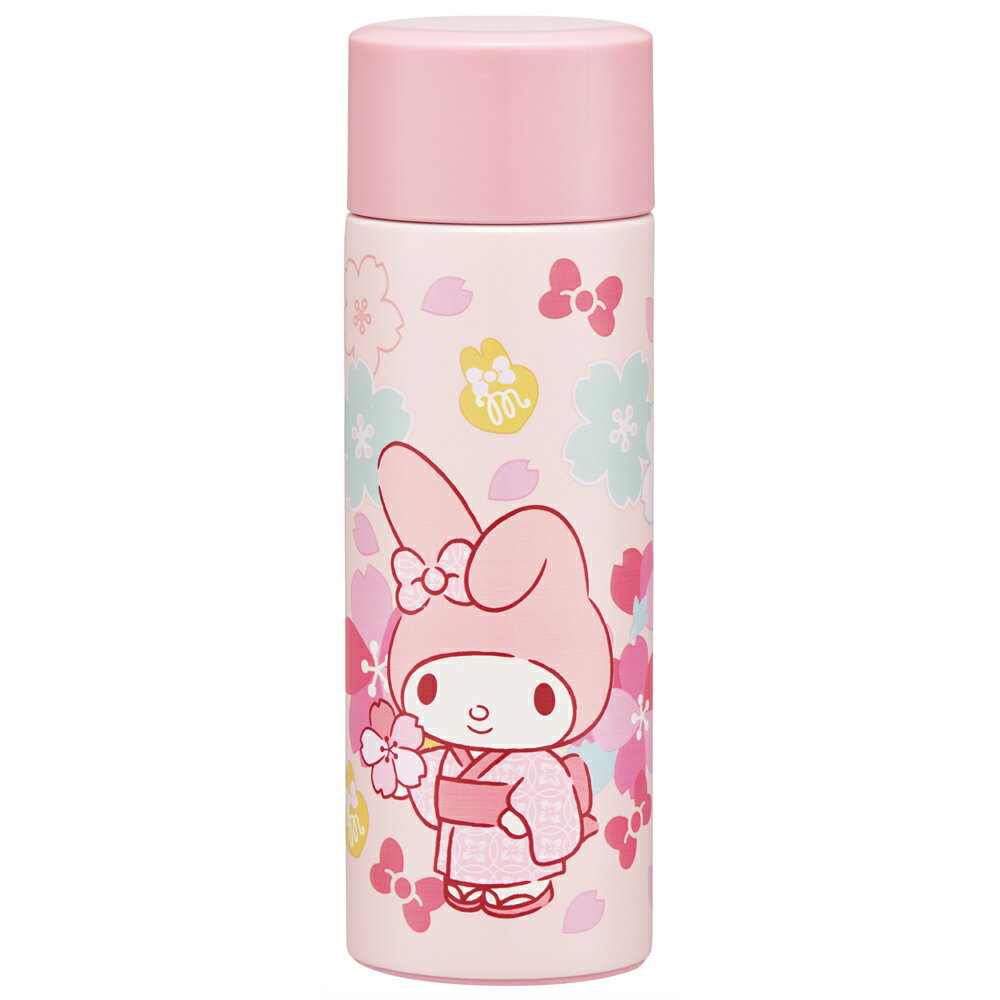 サンリオ マイメロディ 桜　水筒 120ml ポケットサイズ ステンレス保温マグ おくすり ボトル