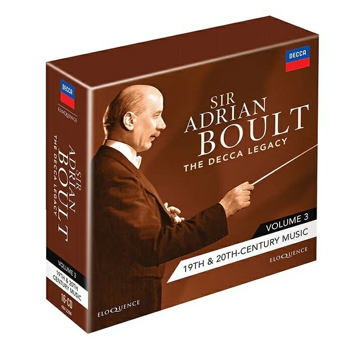 【輸入盤】エードリアン・ボールト／ザ・デッカ・レガシー 第3集〜19世紀＆20世紀音楽集（16CD）
