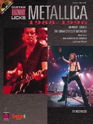 This book in Cherry Lane's new Legendary Licks series contains music from ...And Justice for All, Metallica, Load and Reload, with note-for-note transcriptions, a play-along split-channel CD, performance notes, historical retrospective, and info on gear setups. Features riffs, licks, fills & solos from 16 heavy metal hits: Enter Sandman * Fuel * The Memory Remains * Nothing Else Matters * One * Sad but True * 2 x 4 * Until It Sleeps * more! Also available: 02500181 Metallica Guitar Legendary Licks 1983-1988 $19.95