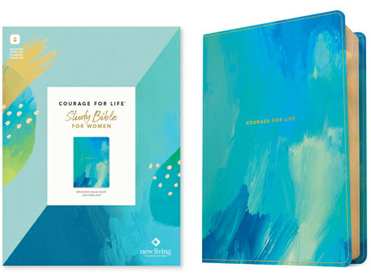 NLT Courage for Life Study Bible for Women, Filament Enabled (Leatherlike, Brushed Aqua Blue) NLT COURAGE FOR LIFE STUDY BIB 