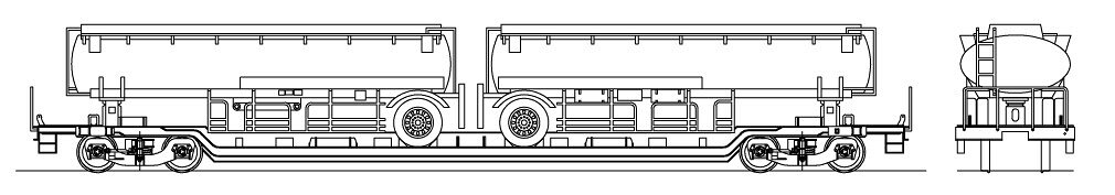 【プロトタイプについて】
1991年から、日本車輌製造で製作された、タンクローリーピギーバック輸送用車運車です。
バブルの影響によるトラック運転手不足が背景にあり、タンクローリーピギーバック輸送による石油輸送を目的として、合計20両が製作されました。
全長が20mを超え、20tタンクローリー2台を背中合わせで積載しましたが、高速運転に対応できるよう、重心を低くする必要がありました。
この為、中央部に中梁を配置し、これをまたぐ形でタイヤが乗る側梁部分を高さ位置をギリギリまでまで下げている独特な構造となりました。
荷役のためには、専用のリーチスタッカーも導入されました。
台車はFT1-1形を装備していました。
当初は、当初は4両〜9両の編成で運用されましたが、その後最大18両編成となりました。
バブル崩壊後はトラック輸送運賃の値下げ等もあり短命に終わり、 平成8年に運行終了後、解体されてしまいました。
わずか4〜5年でその役目を終了しています。
本企画では、独特の姿で模型映えのする貨車を金属主体で細密に再現致します。
短編成からフル編成まで、往時の姿を模型でお楽しみ下さい。

【キット概要】
1/80スケールで、半田付けによる組み立てが可能な上級者向けキット製品となります。
車体部分の基本構成は洋白エッチング板を主体とした金属キットとなります。
主要部分は折り曲げ済となっています。
細部のディティールこだわった製品で、ホワイトメタル製金属部品を多用し、細密な仕上がりとなる商品です。
タンクローリー部分は重量に配慮し、レジン製車体に、ホワイトメタル製金属部品、エッチング製手すり部品を組み合わせた構成です。

台車部分は、ホワイトメタル製で付属します。
車輪は付属しません。
他社製φ10.5ピボット車輪をご利用下さい。
車軸長の関係で、日光製は適合しません。
その他カプラー、エンドウ製センターピンが必要になります。
（5904センターピン M用 バネ付）

・ホビー系商品についての諸注意
メーカー都合により発売の大幅な延期が発生する可能性がございます。
予約商品についてはメーカーから順次入荷次第の発送となります。メーカー公表の発売日とは異なる場合がございますのでご了承ください。【対象年齢】：