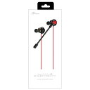 ゲーミングトリプルイヤホンヘッドセット ブラック/レッド