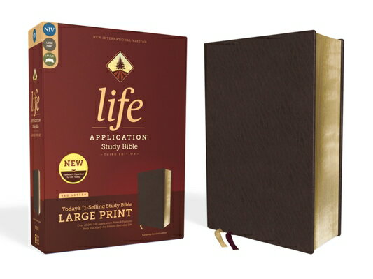 Niv, Life Application Study Bible, Third Edition, Large Print, Bonded Leather, Burgundy, Red Letter NIV LIFE APPLICATION STUDY BIB （NIV Life Application Study Bible, Third Edition） 