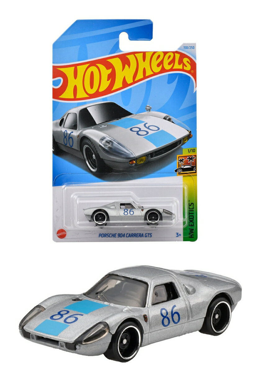 ホットウィール(Hot Wheels) ベーシックカー ポルシェ 904 カレラ GTS 乗り物おもちゃ ミニカー 3歳から シルバー HYB75