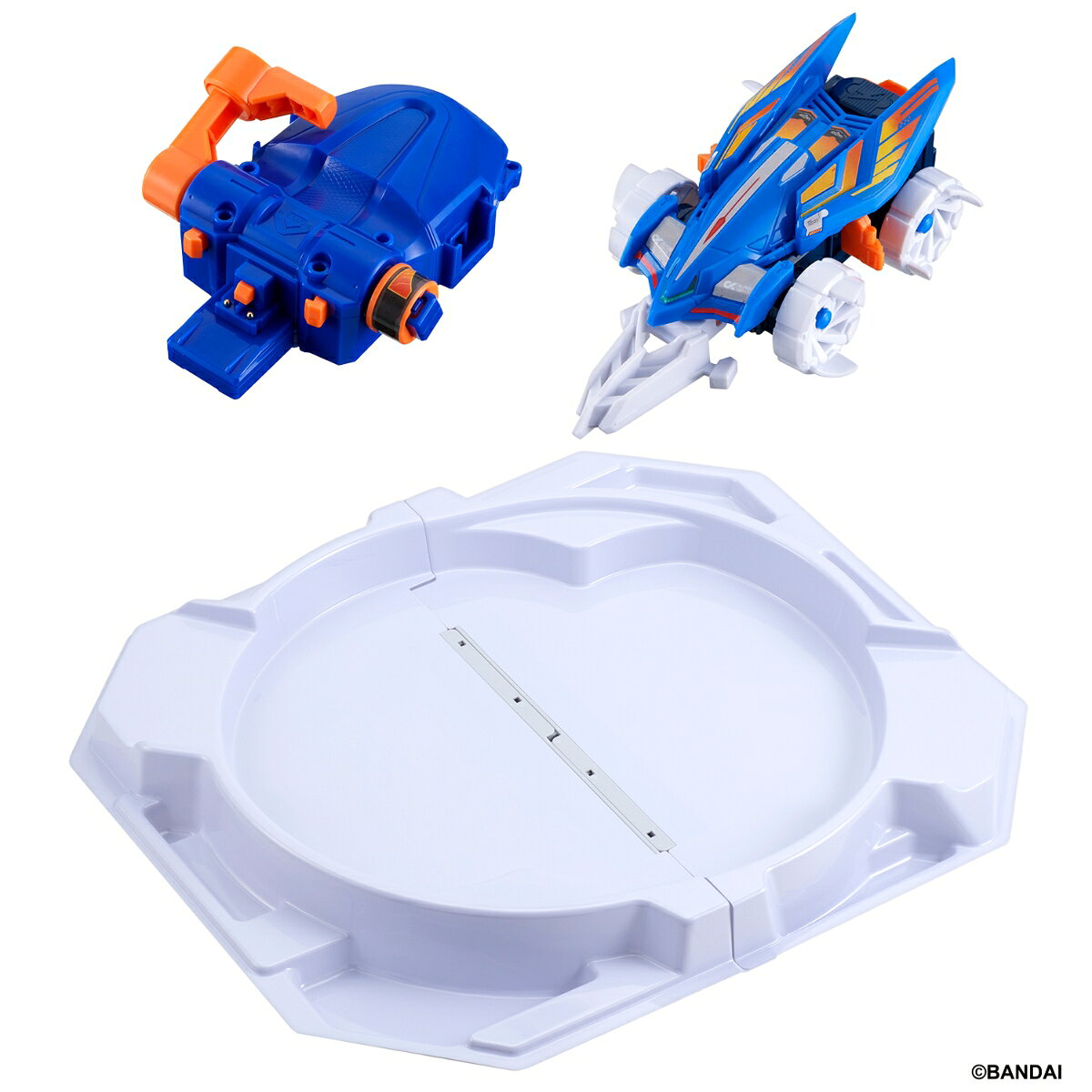 相手をバラバラにする大興奮の電動マシンバトルが出来る『バラバライド』シリーズの商品です。 セット限定カラーの、ストームファルコン、チャージャー、チャージャー用カスタムパーツ、フォールドコロシアムのセット商品になります。［セット内容］・本体…1［使用電池］・単3乾電池×3本（別売り）（本商品のセット内容以外は付属しません。）【対象年齢】：6才〜