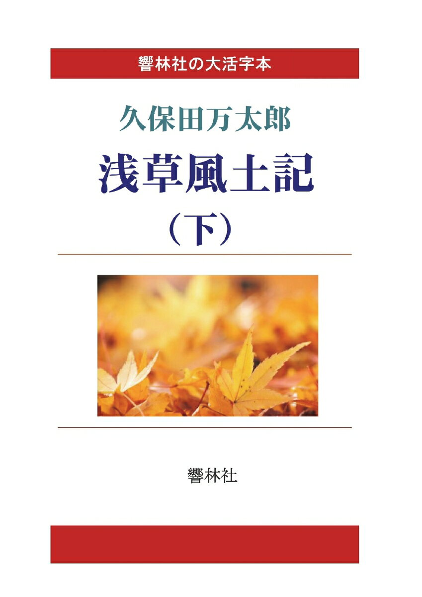 【POD】【大活字本】浅草風土記（下）(響林社の大活字本シリーズ)