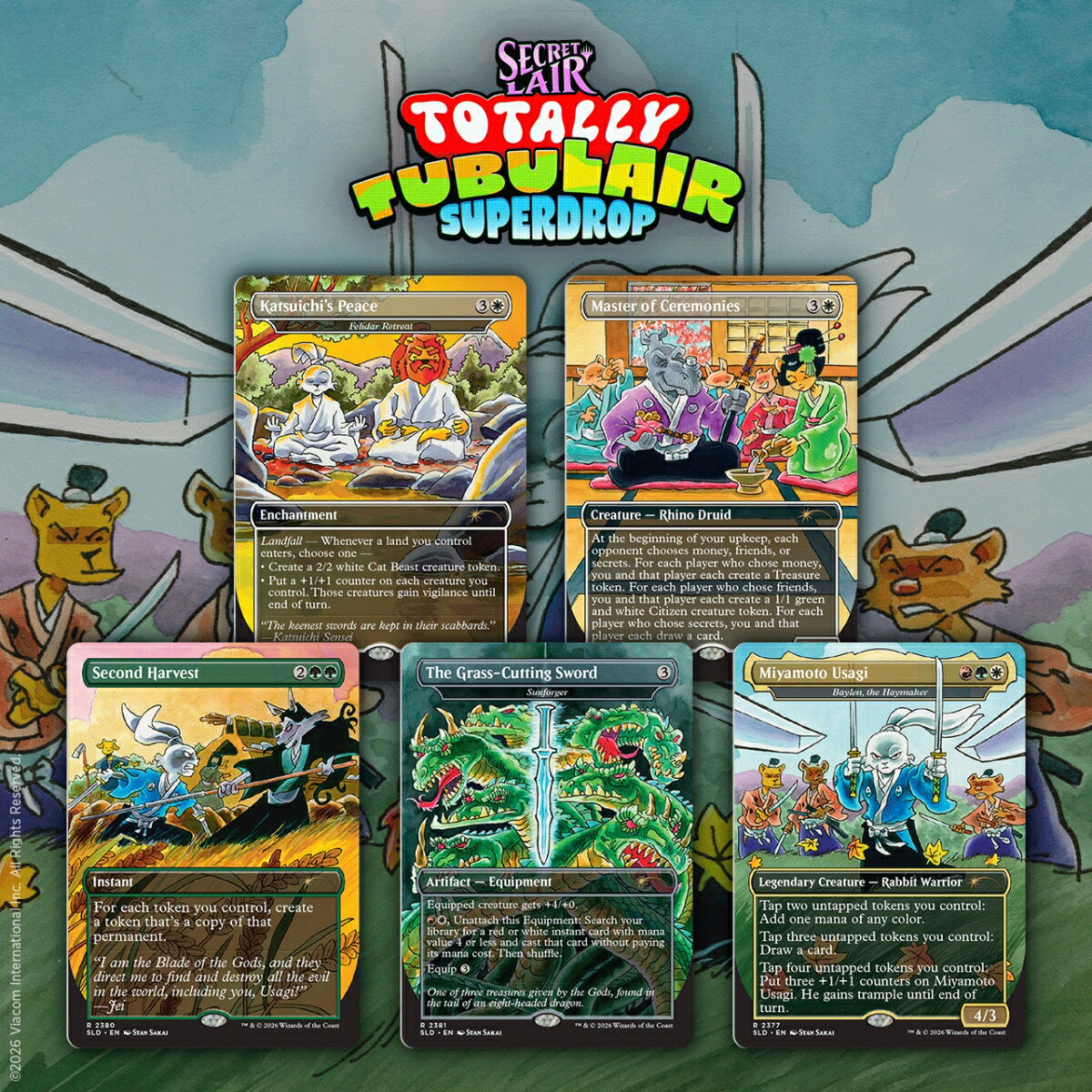 マジック：ザ・ギャザリング Secret Lair Totally Tubulair Superdrop Featuring: Stan Sakai【クレジットカード決済限定】