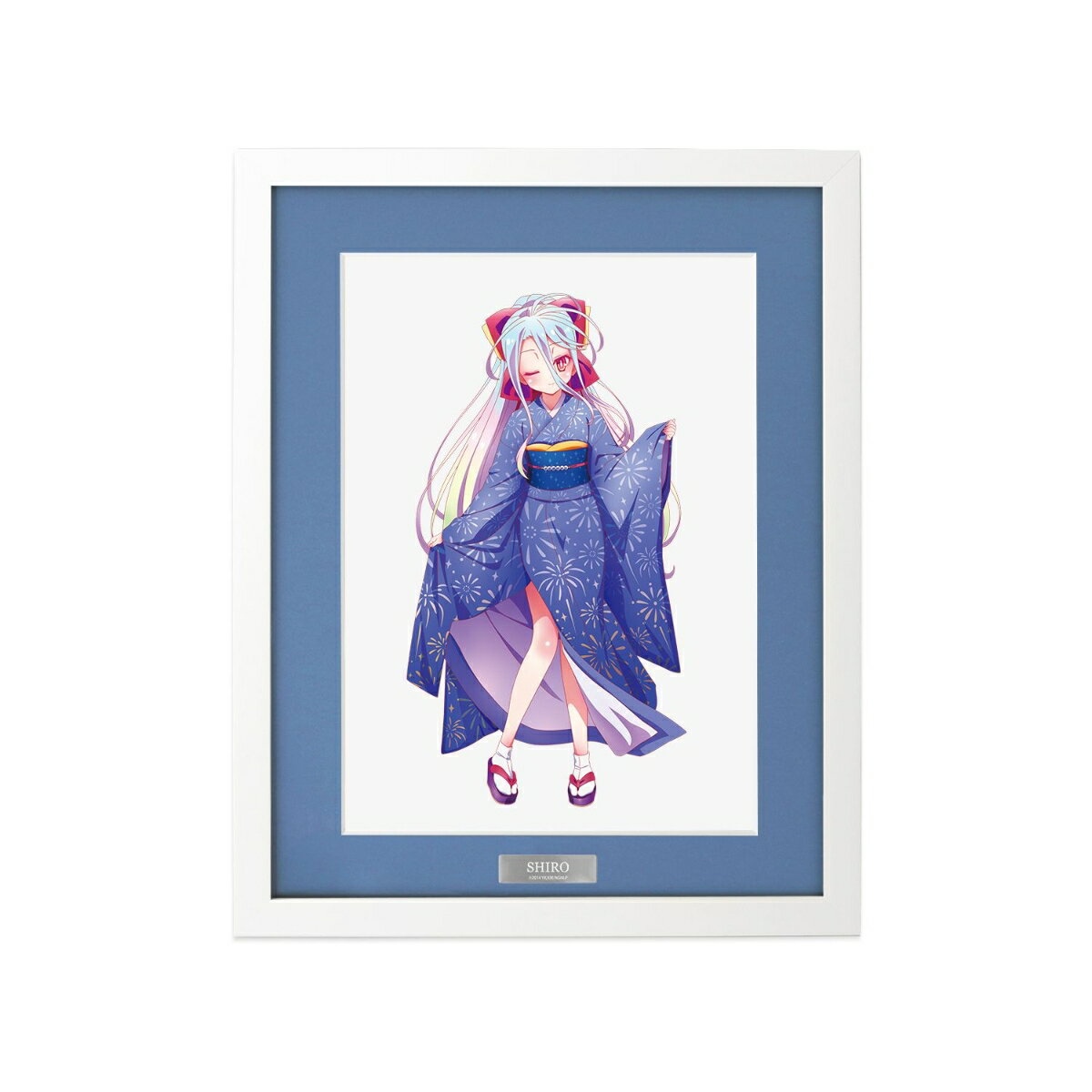 ノーゲーム・ノーライフ描き下ろし 白 和装ver. A4キャラファイングラフ