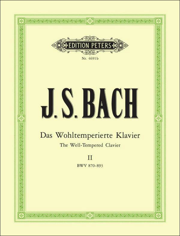 【輸入楽譜】バッハ, Johann Sebastian: 平均律クラヴィーア曲集 第2巻 BWV 870-893/Keller編