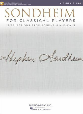 【輸入楽譜】ソンドハイム, Stephen: クラシック奏者のためのソンドハイム作品集 - バイオリン編: オーディオ・オンライン・アクセスコード付