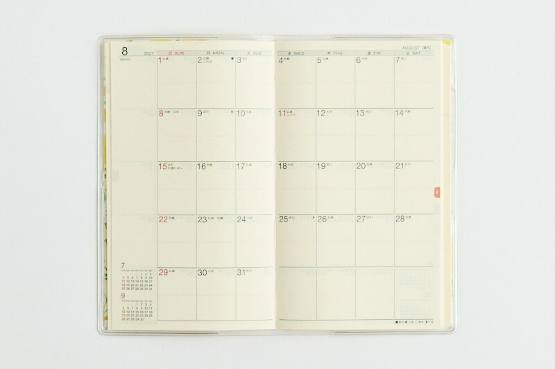 楽天ブックスの2027年　手帳　1月始まり　No.292　ラフィーネ スリム 2　　 高橋書店　手帳判　　マンスリー （ラフィーネ スリム）｜アングル3