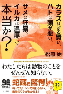 カラスはずる賢い、ハトは頭が悪い、サメは狂暴、イルカは温厚って本当か？