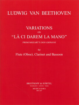 【輸入楽譜】ベートーヴェン, Ludwig van: ラ・チ・ダレム変奏曲(モーツァルトの「ドン・ジョヴァンニ」の『お手をどうぞ』による変奏曲)(オーボエとピアノ)/Gradenwitz編