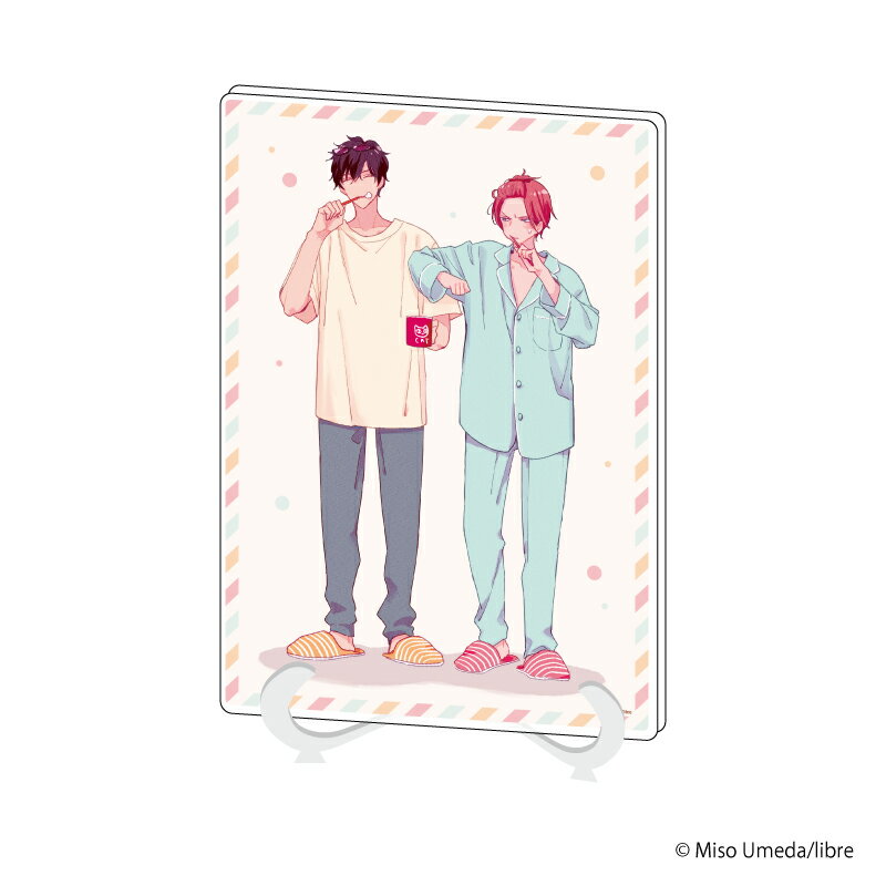 アクリルアートボード(A5サイズ)「好きって言ったのお前だろうが!」01/大前 鷹雄&桐生 暁(公式イラスト)【グッズ】